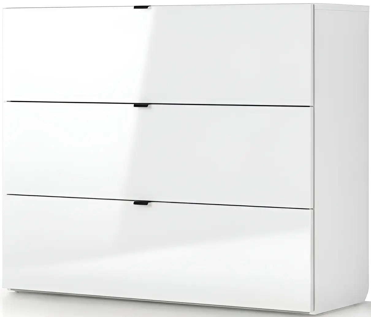 Comoda Fabrik Home Hardy 3 sertare (White Ash/White Gloss) - 3