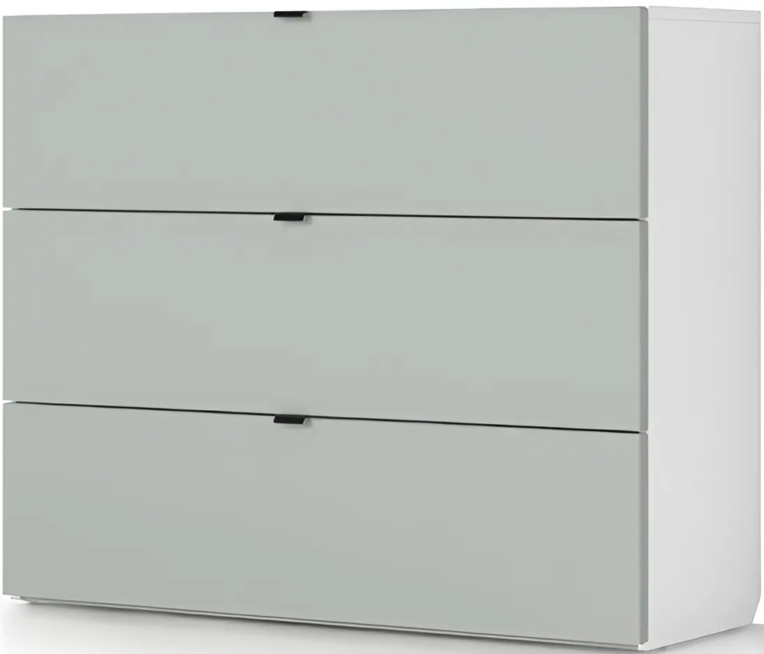 Comoda Fabrik Home Hardy 3 sertare (White Ash/Light Grey) - 3