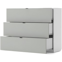 Comoda Fabrik Home Hardy 3 sertare (White Ash/Light Grey) Thumb