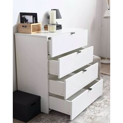 Comoda Fabrik Home Hardy 4S (White/White Gloss) Thumb