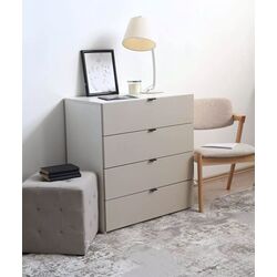 Comoda Fabrik Home Hardy 4S (White/Gray Matt Light) Thumb