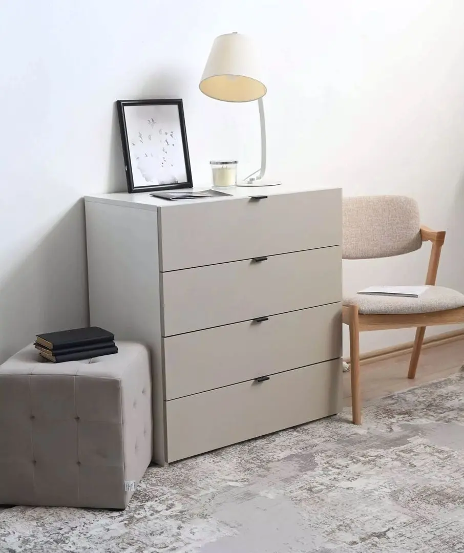 Comoda Fabrik Home Hardy 4S (White/Gray Matt Light)