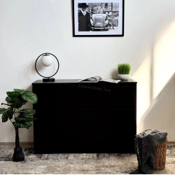 Тумба Fabrik Home Havana 3S1D 120x88x39 (Ясень Чёрный)