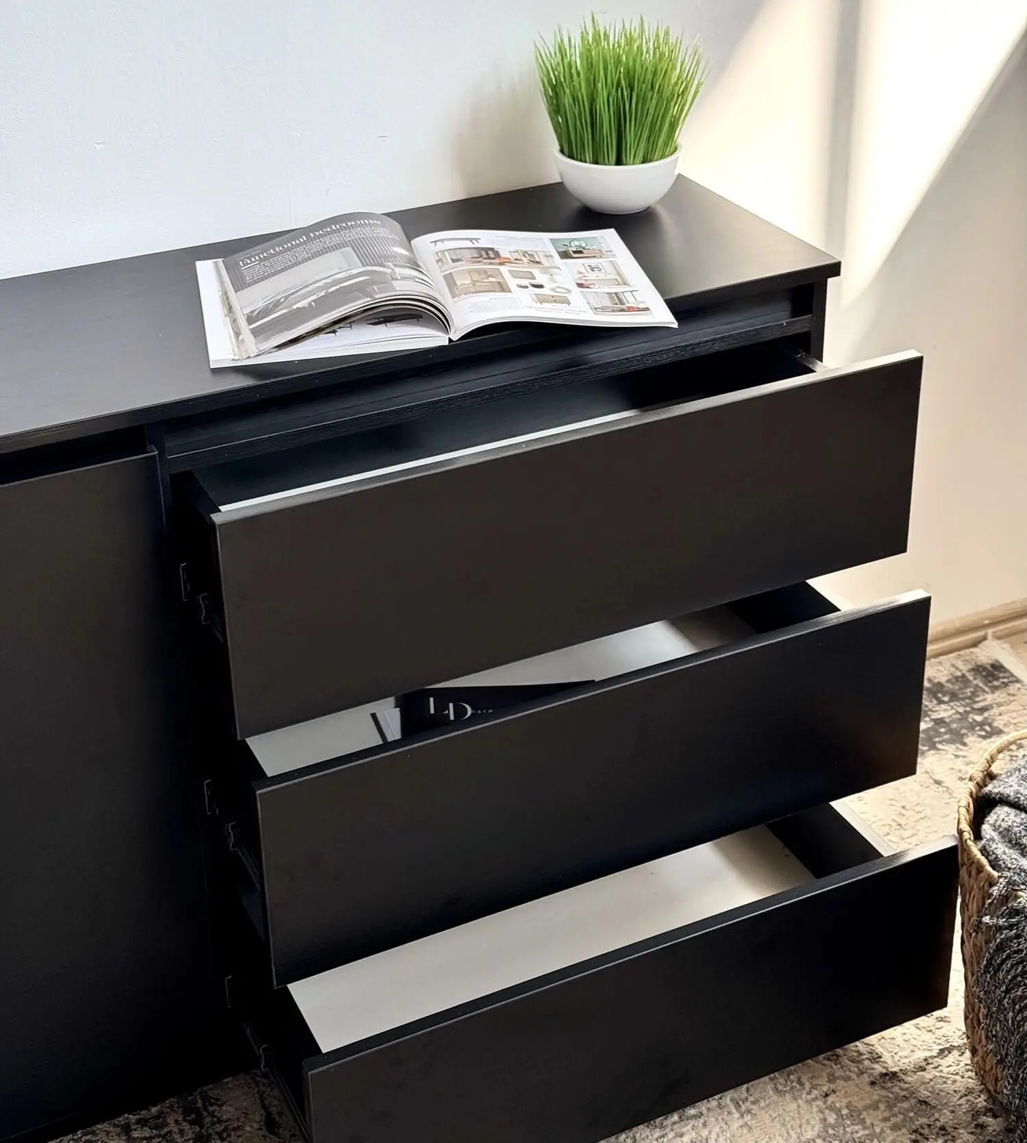 Tumba Fabrik Home Havana 3S1D 120x88x39 (Ash Black)