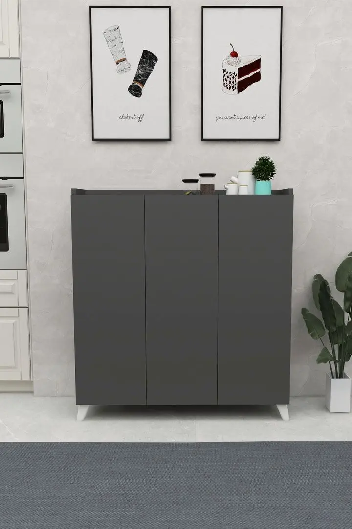 Tumba Fabulous Multifunctional Cabinet With 3 Doors (Anthracite)