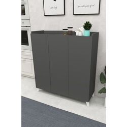 Tumba Fabulous Multifunctional Cabinet With 3 Doors (Anthracite) Thumb