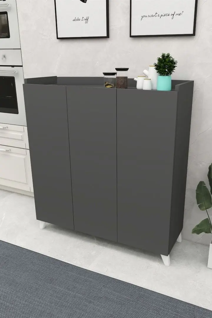 Tumba Fabulous Multifunctional Cabinet With 3 Doors (Anthracite)
