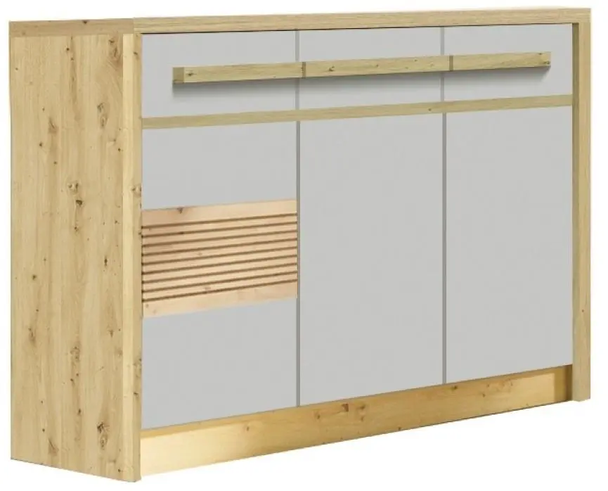 Tumba Fadome Bianco (Artisan Oak/Latte Gloss)