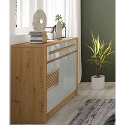 Tumba Fadome Bianco (Artisan Oak/Latte Gloss)