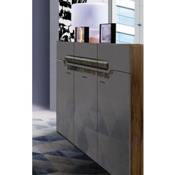 Тумба Fadome Davos D/12 (Dark Walnut/Gray Gloss) Thumb