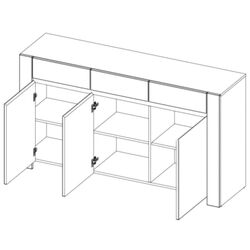 Tumba Fadome Rom12 (Ash/White Gloss/Gray Matt) Thumb
