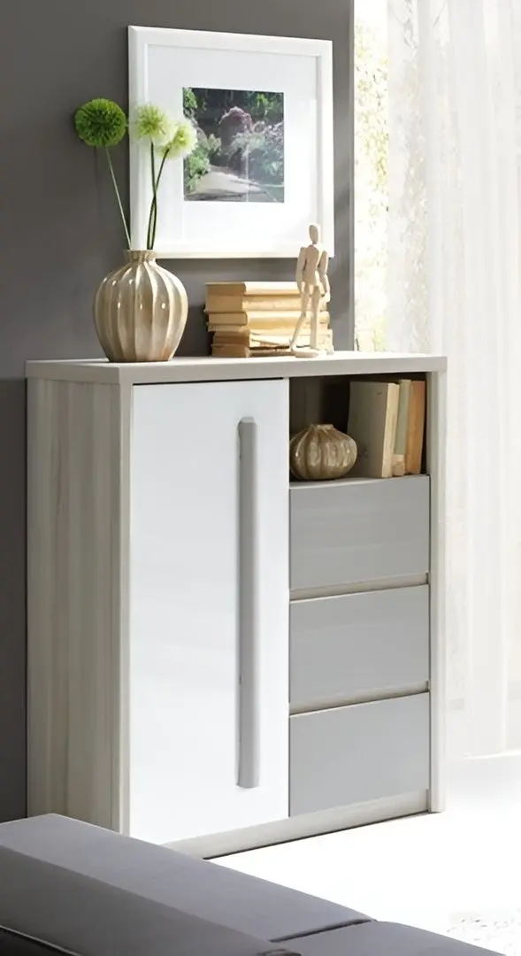 Tumba Yasen Rom8 (Ash/White Gloss/Gray Matt)