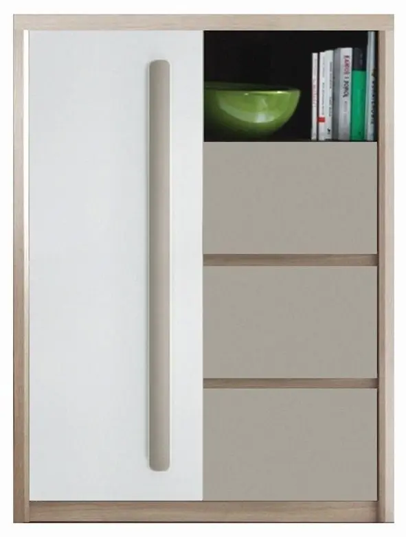 Tumba Yasen Rom8 (Ash/White Gloss/Gray Matt)