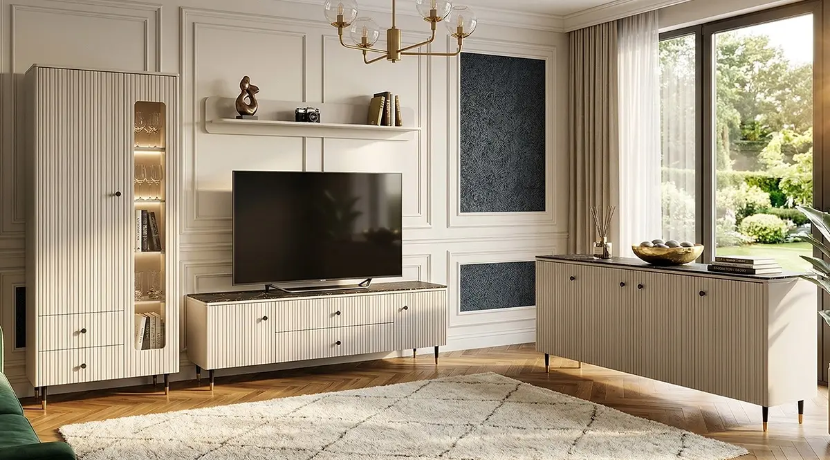 Тумба Fadome SR8 (Cashmere/Black Marble) - 6