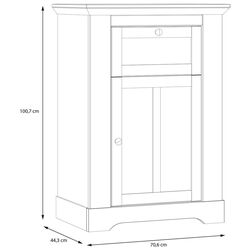 Tumba Fortuna Tanya 70.6x100.7x44.3 (White Oak/Nelson Oak) Thumb