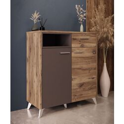 Tumba Fortuna Monica 94.5x105.8x42.8 (Flagstaff Oak/Grey)