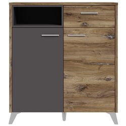 Tumba Fortuna Monica 94.5x105.8x42.8 (Flagstaff Oak/Grey) Thumb