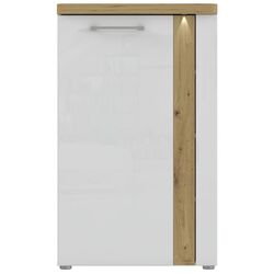 Tumba Fortuna Tudor 60.4x100x43.4 (White/Artisan Oak/White Gloss) Thumb