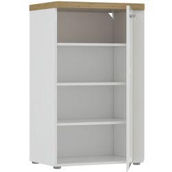 Tumba Fortuna Tudor 60.4x100x43.4 (White/Artisan Oak/White Gloss) Thumb