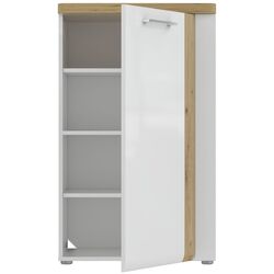 Tumba Fortuna Tudor 60.4x100x43.4 (White/Artisan Oak/White Gloss) Thumb