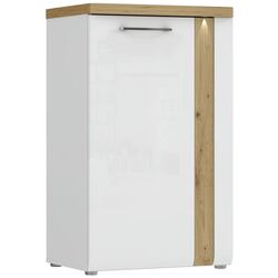 Tumba Fortuna Tudor 60.4x100x43.4 (White/Artisan Oak/White Gloss) Thumb