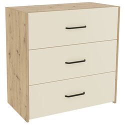 Комод Haaus Malmo 3SZ 80x42 cm (Clay/Artisan Oak) Thumb