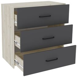 Comoda Haaus Malmo 80x42 cm (Anthracite/White Oak) Thumb