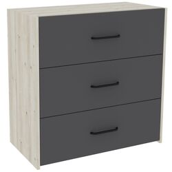Comoda Haaus Malmo 80x42 cm (Anthracite/White Oak) Thumb