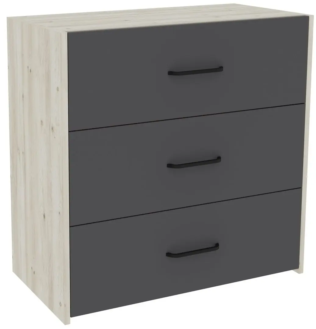Comoda Haaus Malmo 80x42 cm (Anthracite/White Oak)