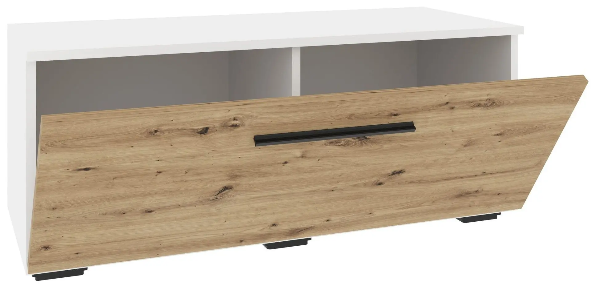 Тумба Haaus Kos 1D 95x40 cm (White/Artisan Oak)