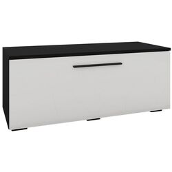 Tumba Haaus Kos 1D 95x40 (White Gloss/Black) Thumb