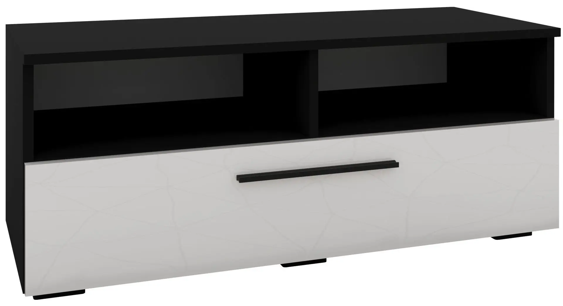 Тумба Haaus Kos 95x40 cm (Black/White Gloss)