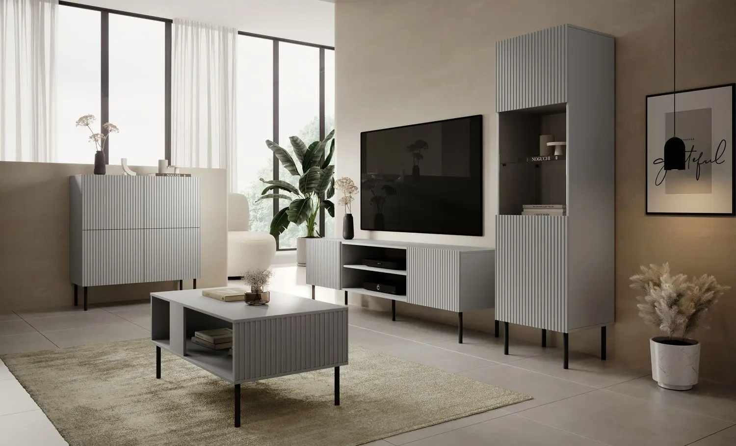 Tumba Halmar Asensio KM-2 (Light Grey/Black)