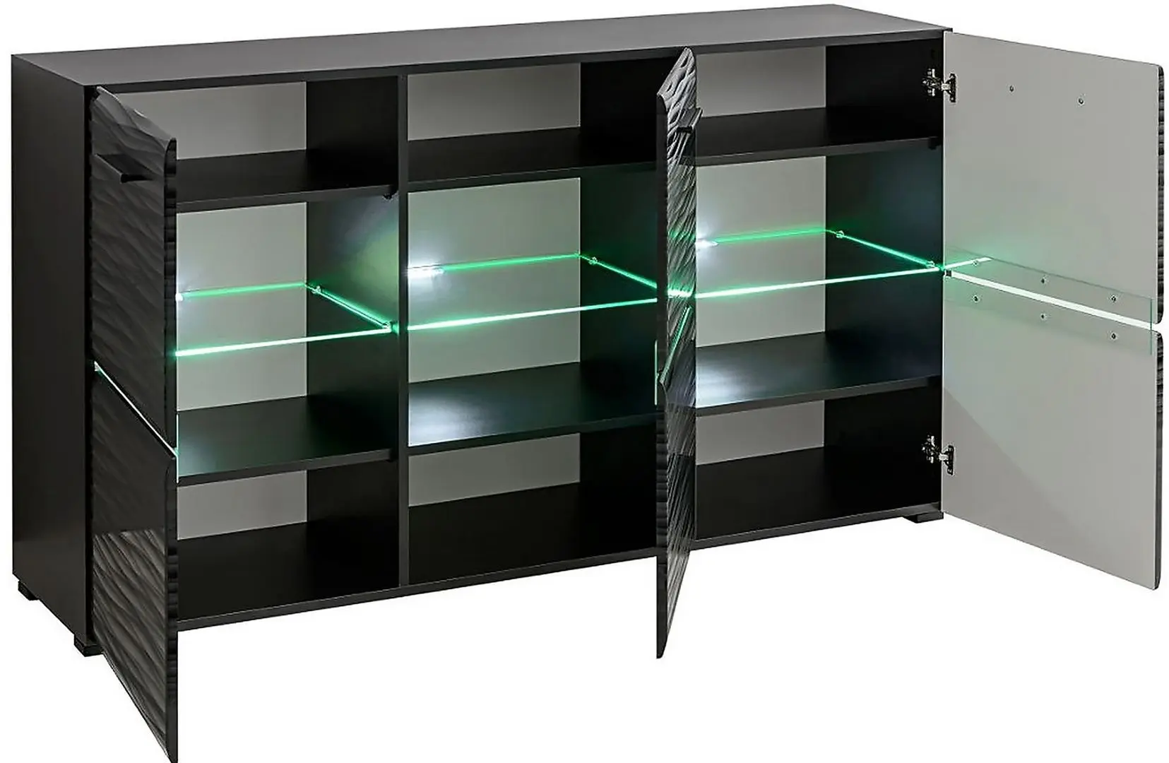 Comoda Halmar Blade 4 KOM SB (Black/Sahara Gloss)