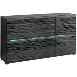 Comoda Halmar Blade 4 KOM SB (Black/Sahara Gloss)