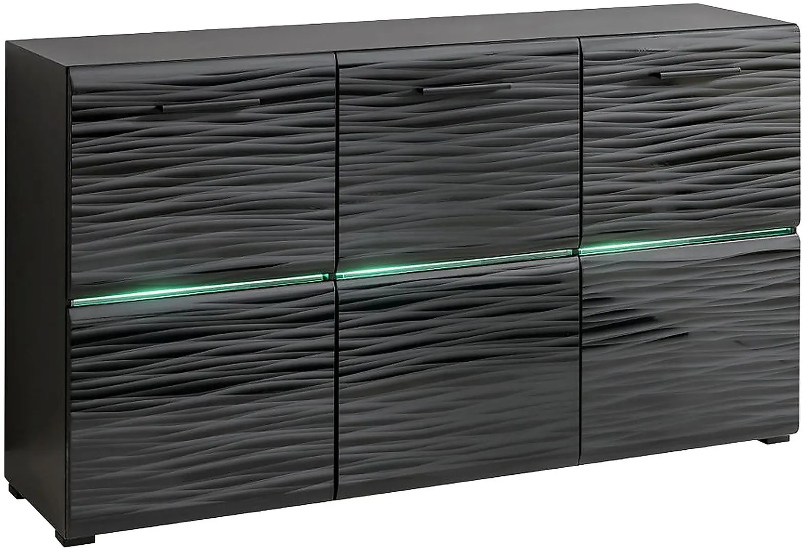 Comoda Halmar Blade 4 KOM SB (Black/Sahara Gloss)