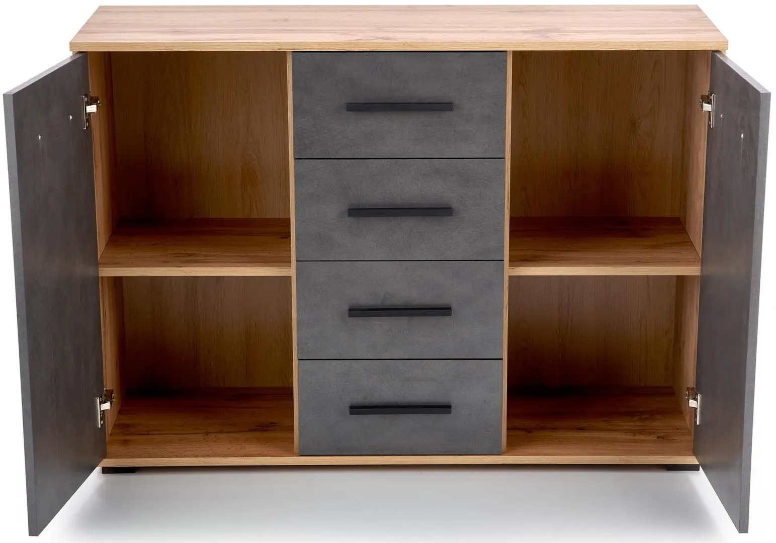 Тумба Halmar Lima KM-4 (Wotan Oak/Gray) - 3