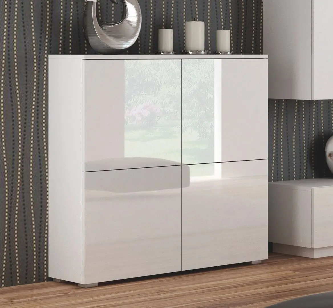 Tumba Halmar Livo KM-100 (White/White Gloss)