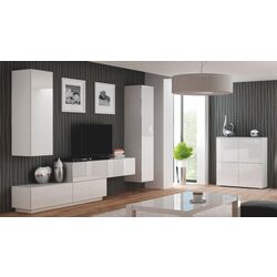 Tumba Halmar Livo KM-100 (White/White Gloss) Thumb