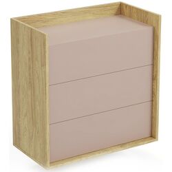 Comoda Halmar Mobius 3S suspendata (Hickory Natural/Antique Rose)