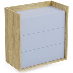 Comoda Halmar Mobius 3S suspendata (Hickory Natural/Blue Horizon)