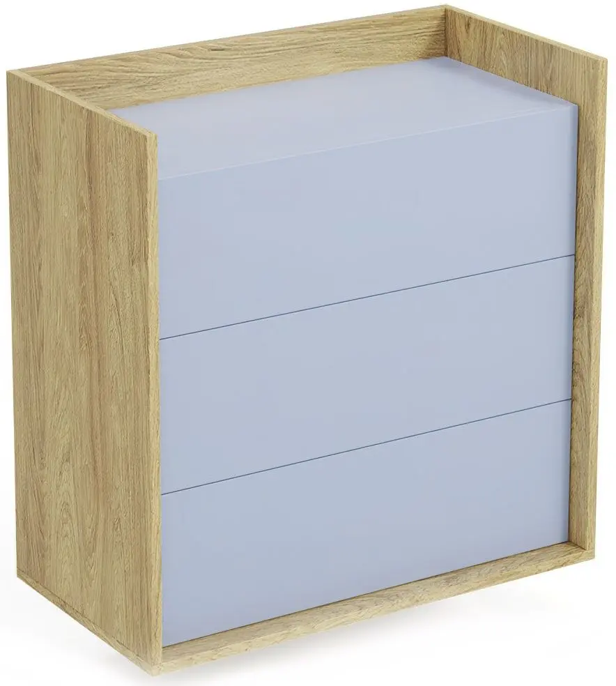 Comoda Halmar Mobius 3S suspendata (Hickory Natural/Blue Horizon)
