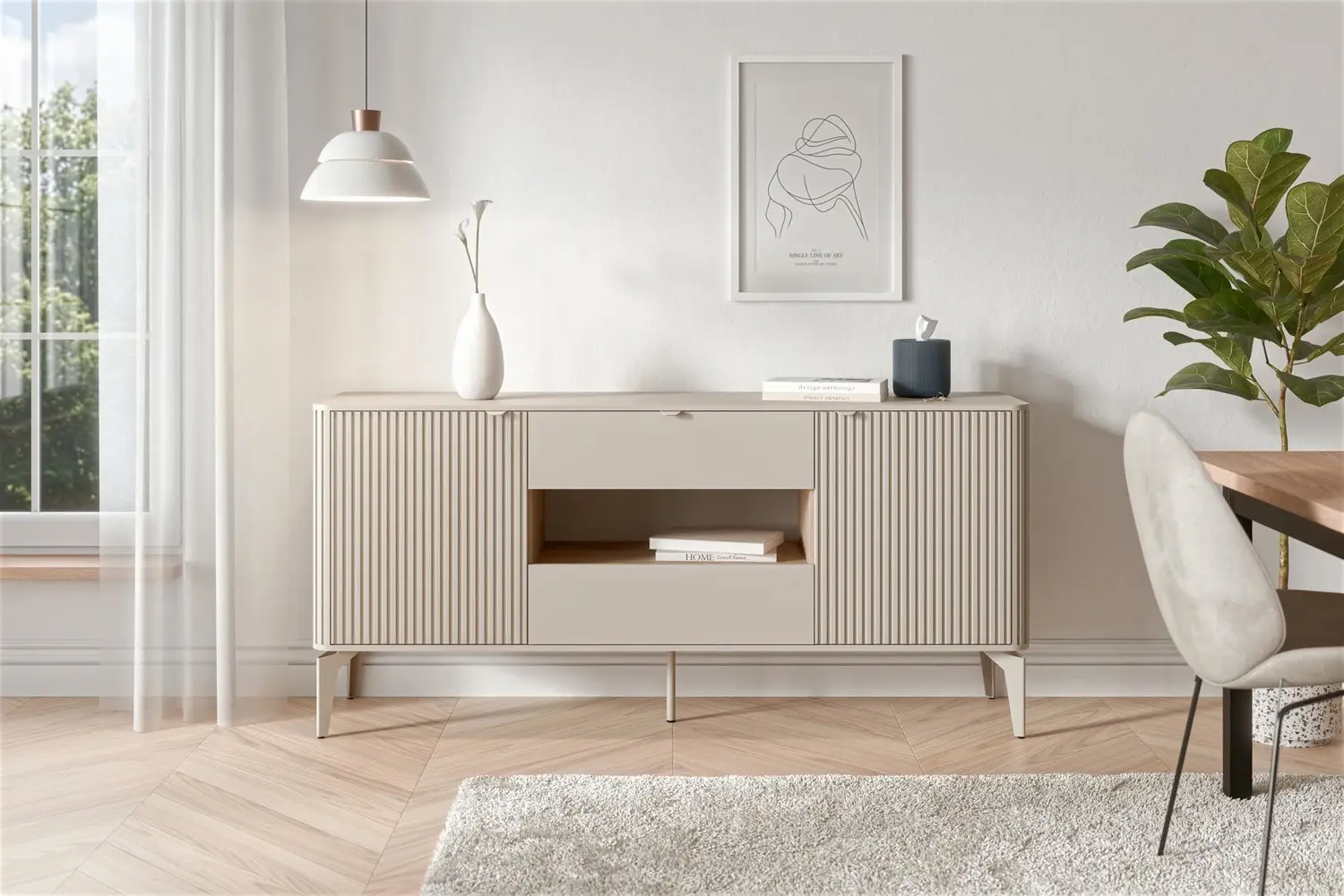 Tumba Halmar Beluci KM-1 (Cashmere/Cremona Oak)