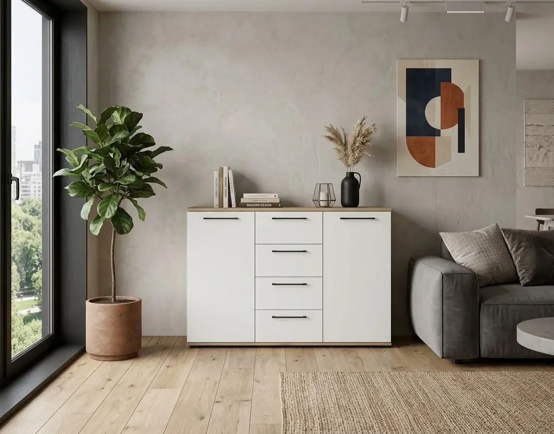 Tumba Halmar Formo KM-2 (Artisan Oak/White)