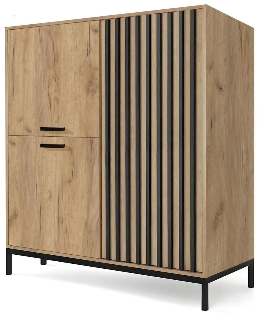 Tumba Halmar Lamino KM-2  (Craft Oak/Black)