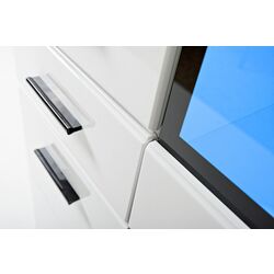 Tumba Halmar Lauren HB (White/White Gloss) Thumb