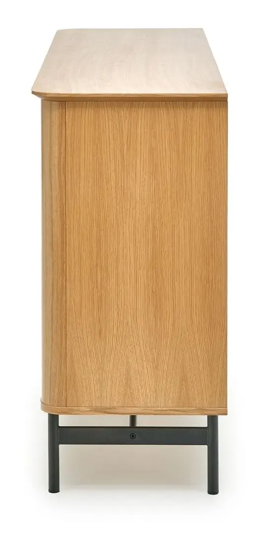 Тумба Halmar Smart KM-1 (Natural Oak/Black)