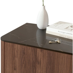 Тумба Halmar Solano KM-2 (Walnut/Black Marble) Thumb