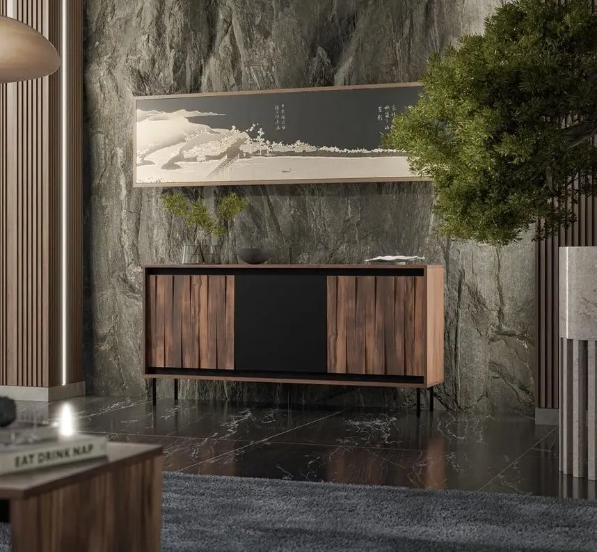 Tumba Halmar Swing KM-1 (Walnut/Black)