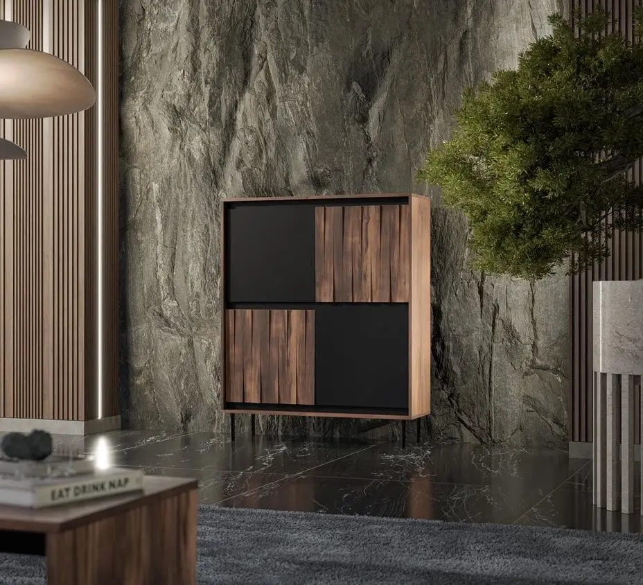 Tumba Halmar Swing KM-2 (Walnut/Black)